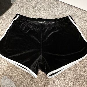 Black sleep shorts